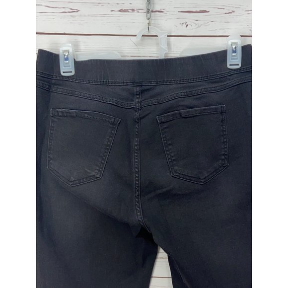 Terra and Sky Women's Plus Size Skinny High Rise Jeggings, Washed Black Size 1x( - Picture 5 of 5